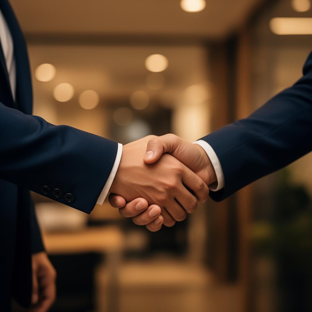 Partnership handshake